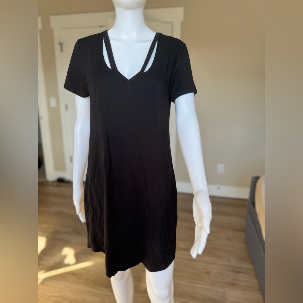 Z Supply Cutout Black Dress